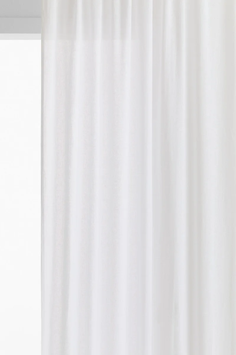 H&M 1-pack wide linen-blend curtain length
